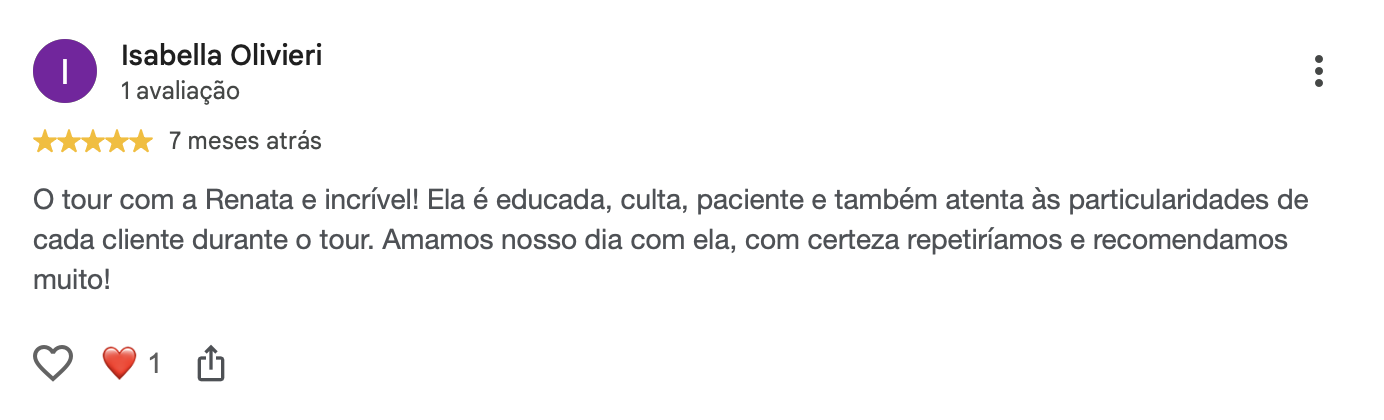 Avaliação no Google 5